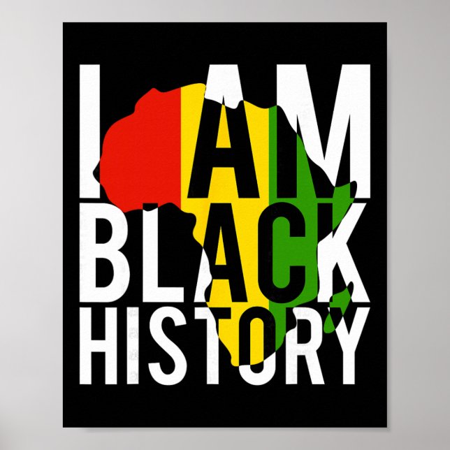 Poster Eu Sou História Negra - Mês da História Negra e Or (Frente)