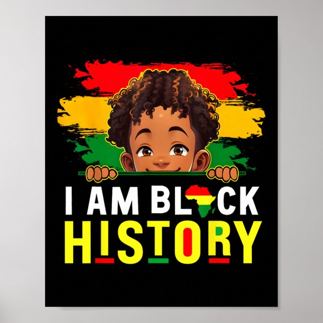 Poster Eu Sou História Negra Mês da História Negra Melani (Frente)