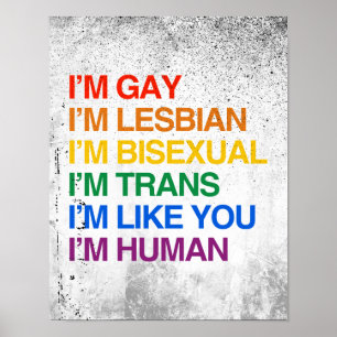 Póster Eu sou humano como você
