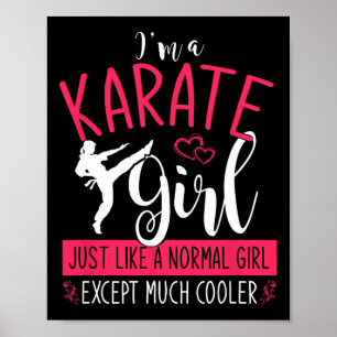 Poster Eu Sou Karate Girl Karate