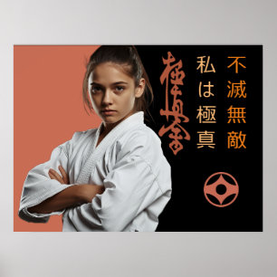 Poster Eu sou Kyokushin - Inquebrável, Inparável, Karate