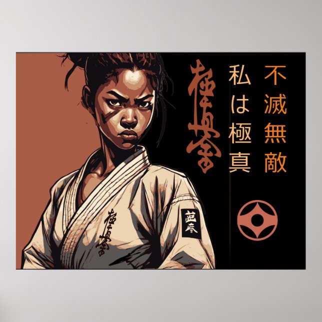 Poster Eu sou Kyokushin - Inseparável, imparável, Karate (Frente)