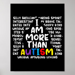 Poster Eu Sou Mais Do Que Autismo Asd Conscientização Hom