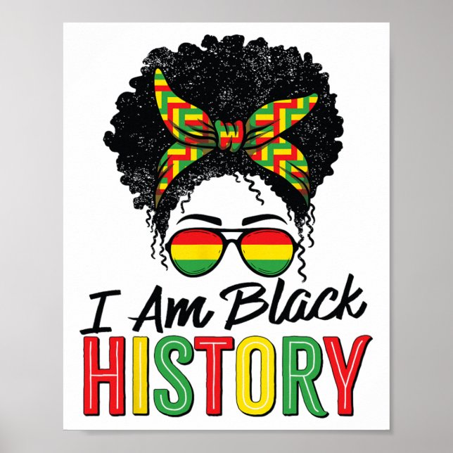 Poster Eu Sou Mês da História Negra Mulheres Africanas Me (Frente)