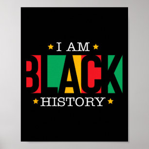 Poster Eu Sou Mês da História Negra Orgulho Afro-American