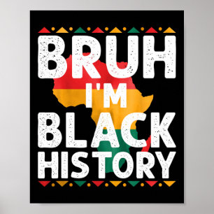 Poster Eu Sou Mês da História Negra Orgulho Afro-American