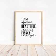 Eu Sou Mulher - Boho Minimalista Motivacional 