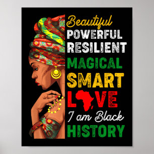 Poster Eu Sou Mulheres da História Negra Mês da História 