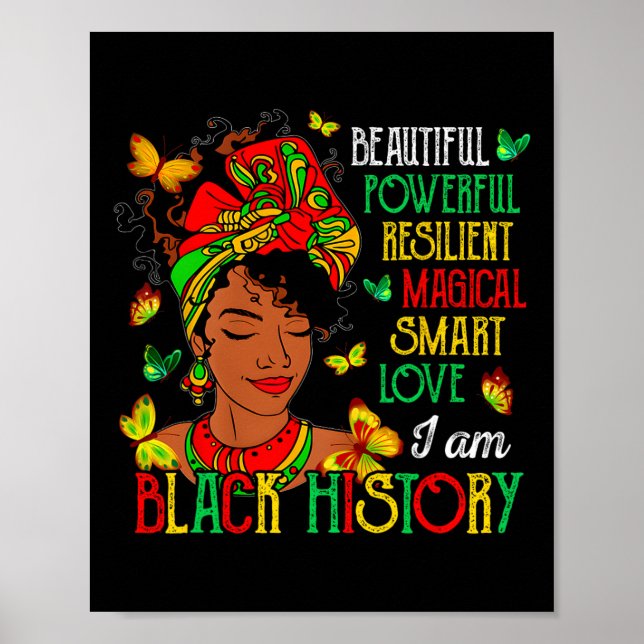Poster Eu Sou Mulheres da História Negra Mês da História  (Frente)