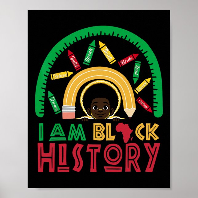 Poster Eu Sou Negro História Crianças Meninos História Ne (Frente)