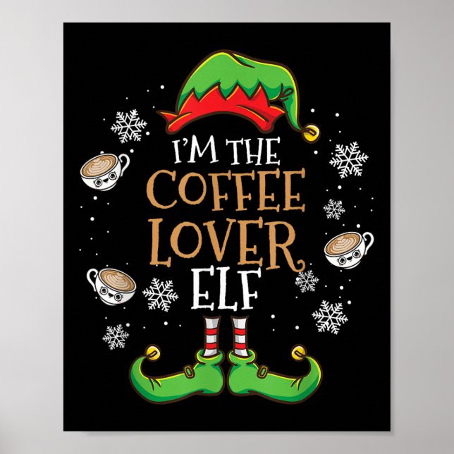 Poster Eu Sou O Café Do Ventilador Elf Natal (Frente)