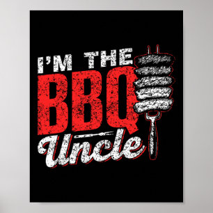 Poster Eu sou o Churrasco Tio Carne Barbecue Grill Grill 