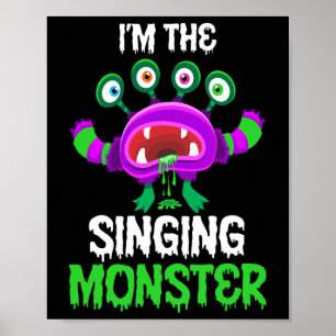 Poster Eu sou o Dia das Bruxas da Família Monstro Cantant