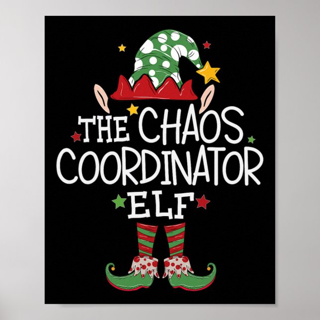 Poster Eu sou o Elfo Coordenador de Caos Diversão Natal M (Frente)