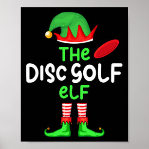 Poster Eu Sou O Elfo do Disc Golf Natal Família Combinand