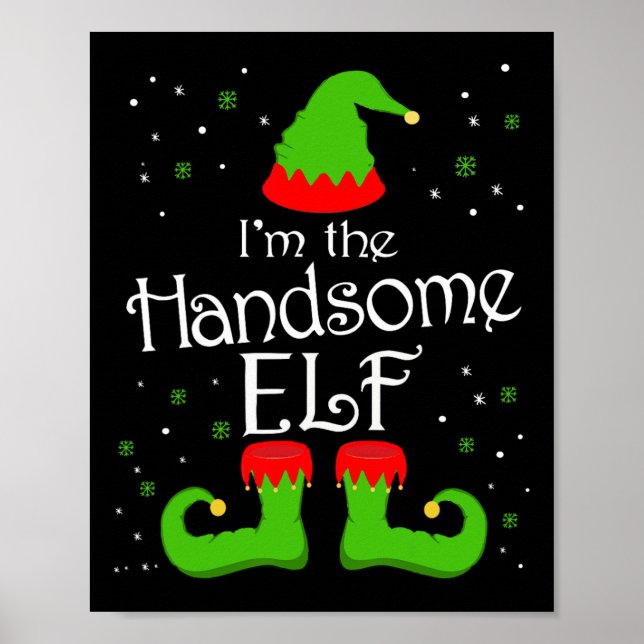 Poster Eu sou o Elfo Elf Tee Family Matching Group Elf (Frente)