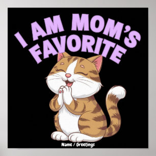 Poster Eu Sou o Favorito da Mamãe: Ideia de Presente Dive