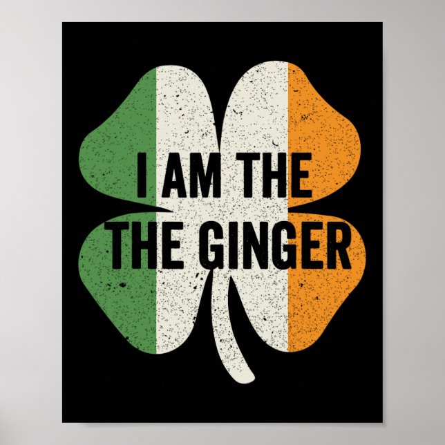Poster Eu Sou O Ginger Dibs No Ruivo Divertido St Patri (Frente)