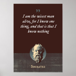Poster Eu sou o homem mais sábio vivo, pois sei de uma co