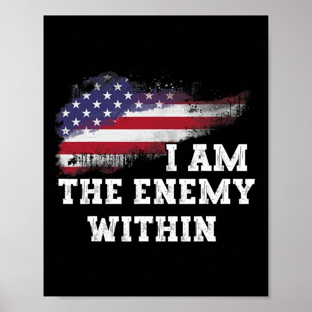 Poster Eu Sou O Inimigo Dentro (Frente)