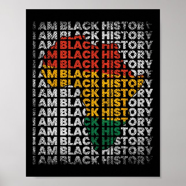 Poster Eu Sou O Mês Da História Negra Mulheres Afro-Ameri (Frente)