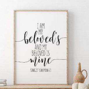 Poster Eu sou o meu amado, canção de Salomão 6:3