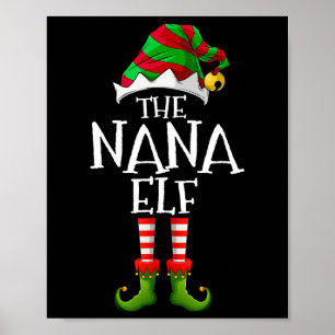 Poster Eu sou o Nana Elf a combinar a fantasia de Natal