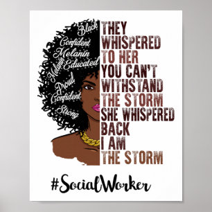 Poster Eu Sou O Trabalhador Social Da Tempestade Mês da H