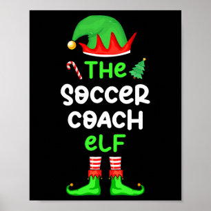 Poster Eu Sou O Treinador De Futebol Elf Natal Combinando