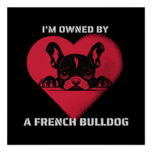 Póster Eu sou possuído por um Bulldog Francês