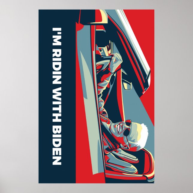 POSTER EU SOU RIDIN COM O BIDEN (Frente)