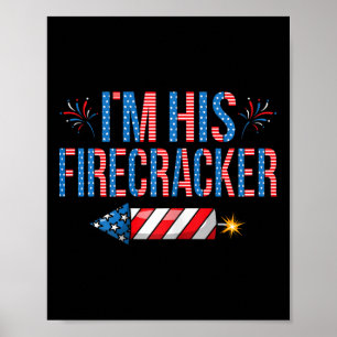 Poster Eu Sou Seu Fogos de Artifício 4 de Julho Casal Fof