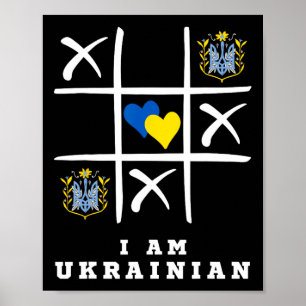 Poster Eu Sou Ucraniano Proteja a Ucrânia Apoio à Ucrânia