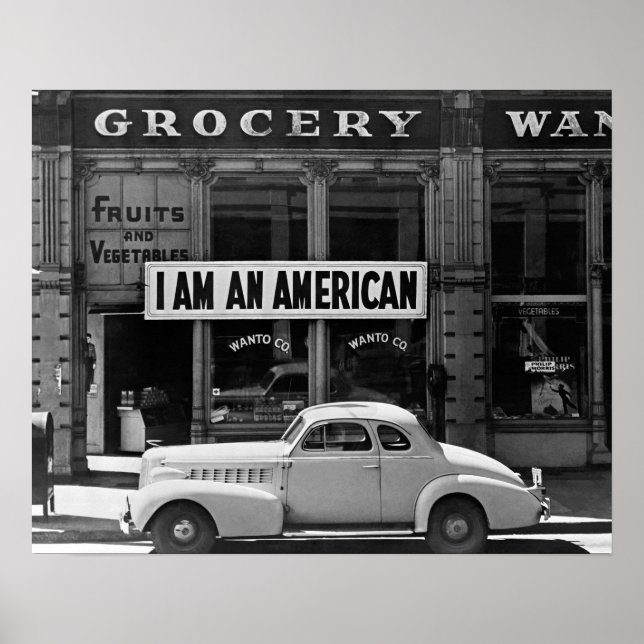 Póster Eu Sou Um Americano, 1942. Foto Antiga (Frente)