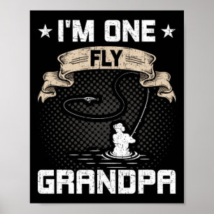 Poster Eu Sou Um Avô Voador Avô de Pesca Fly
