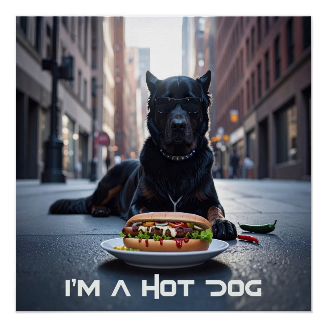 PÓSTER EU SOU UM CACHORRO-QUENTE - CACHORRO-QUENTE COM MO (Frente)