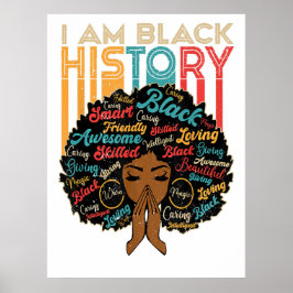 Poster Eu sou um Cartaz da História Negra