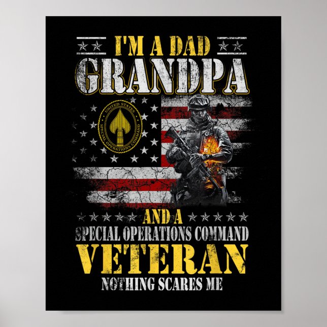 Poster Eu Sou Um Comando De Operações Especiais Do Avô Pa (Frente)