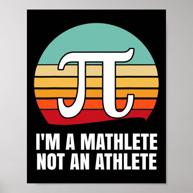 Poster Eu sou um Feliz Dia de Pi Mathlete (Frente)