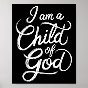 Poster Eu Sou Um Filho De Deus, Jesus Cristão