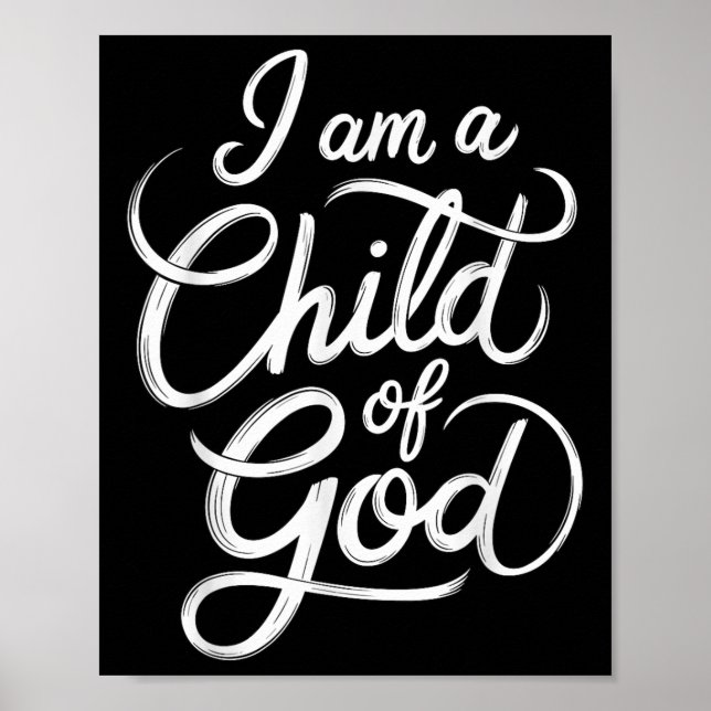 Poster Eu Sou Um Filho De Deus, Jesus Cristão (Frente)