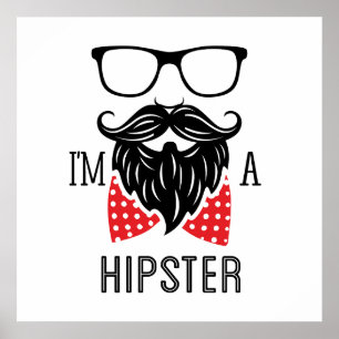 Poster Eu sou um Hipster