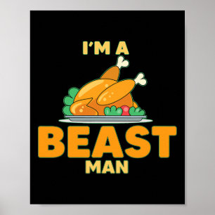 Poster Eu Sou Um Homem De Peito De Peru Engraçado No Dia