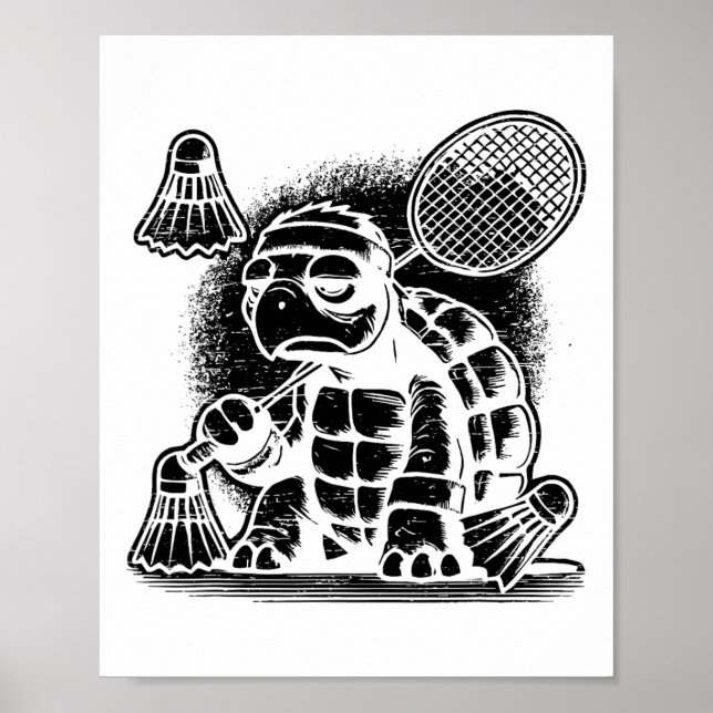 Poster Eu Sou Um Jogador De Badminton, Um Shuttle (Frente)