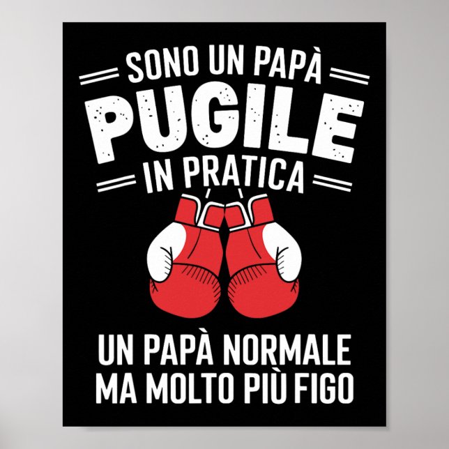 Poster Eu Sou Um Pai De Boxing Em Um Presente De Boxing P (Frente)
