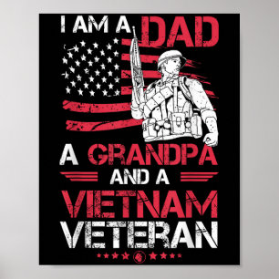 Poster Eu Sou Um Pai Um Avô E Um Veterano Vietnamita Lega