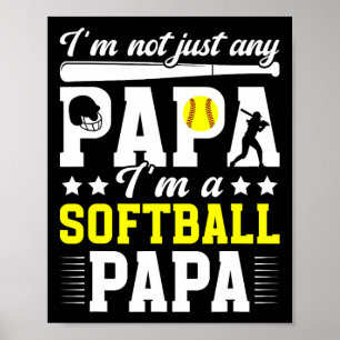 Poster Eu Sou Um Papai Softll De Um Avô Papa Jogador Soft