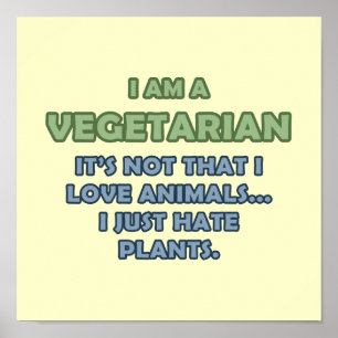 Poster Eu sou um vegetariano