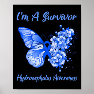 Poster Eu sou uma consciência de hidrocefalia sobrevivent