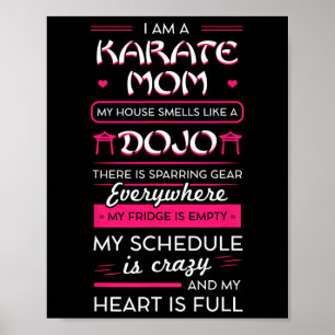 Poster Eu Sou Uma Mãe de Karatê Presente do Dia das Mães